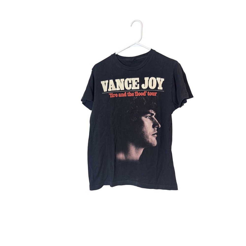 Vance Joy Fire and the Flood Tour Shirt Mens‎ Medium Black Concert Graphic Tee